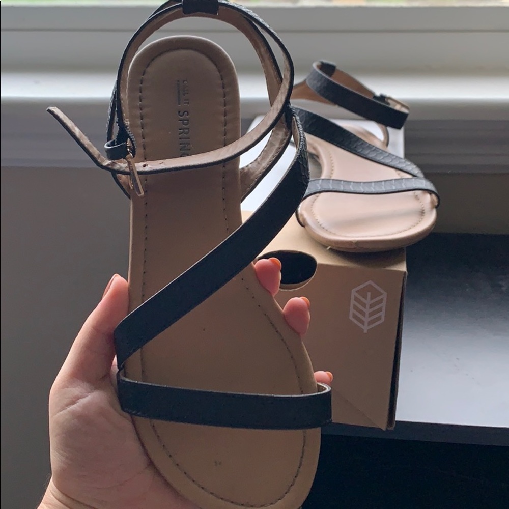 ⚡️ Call it spring Strappy Black Sandals